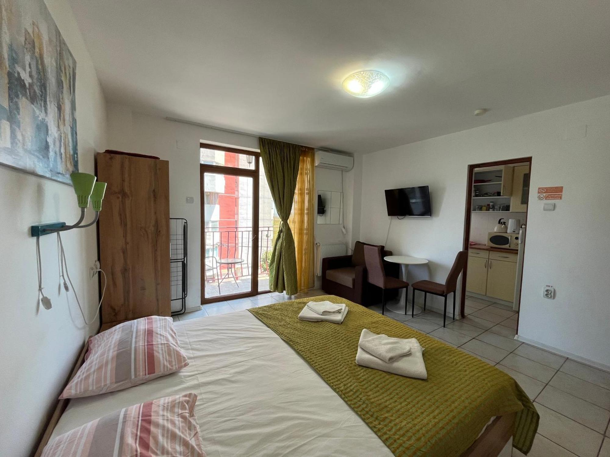 Апартаменти Garsoniere Victor Seaview Aer Conditionat Primim Carduri Vacanta 150 M De Plaja Reyna Beach Констанца Екстер'єр фото